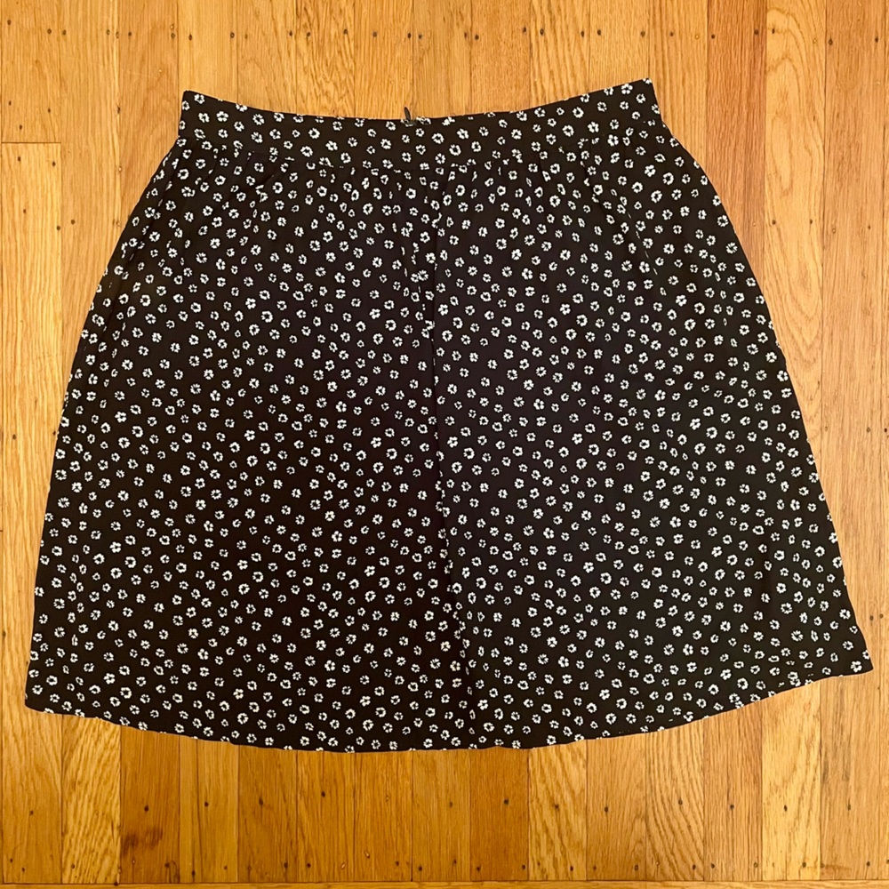 Jcrew Navy Floral Skirt